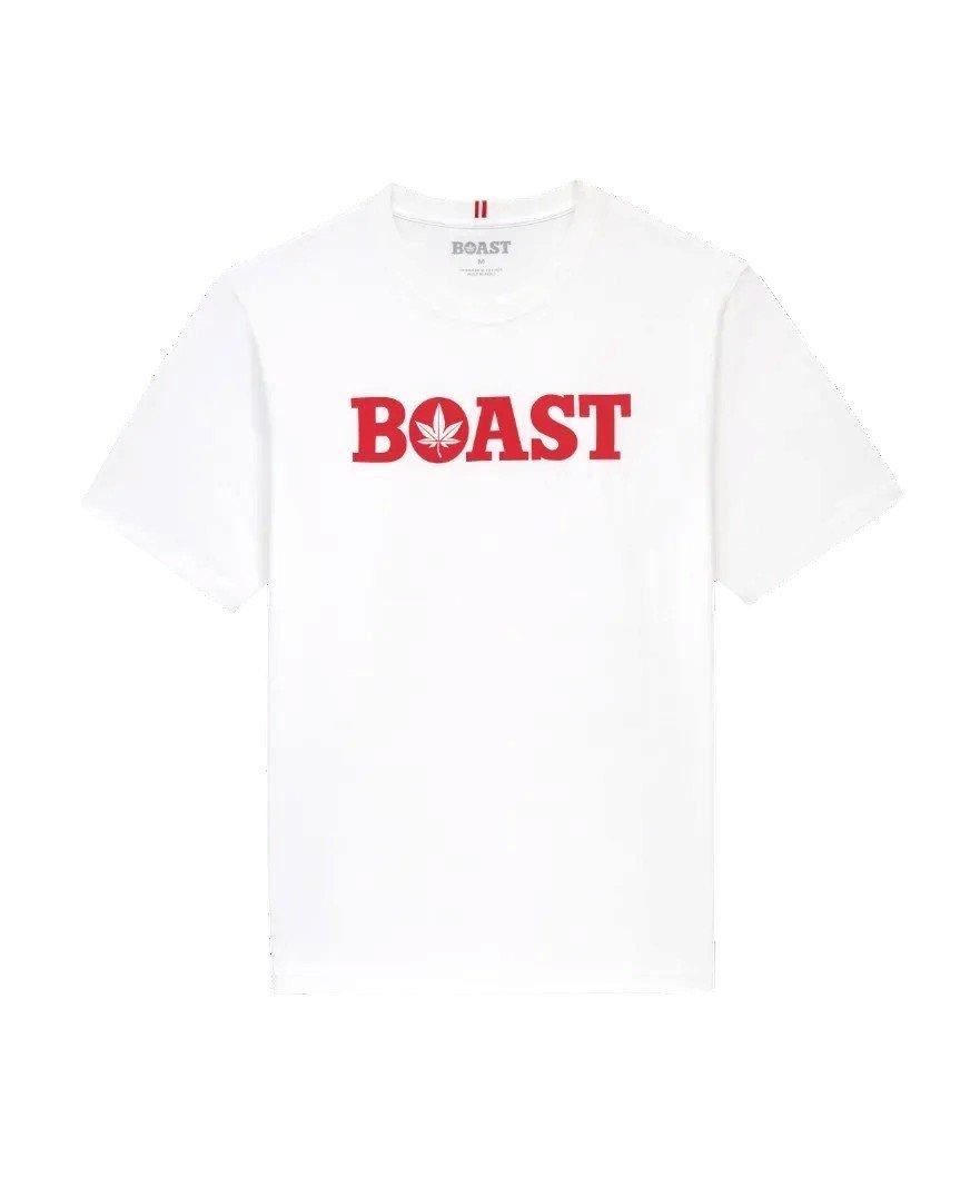 Boast Men's Tee - White/Red - WHITE/RED
